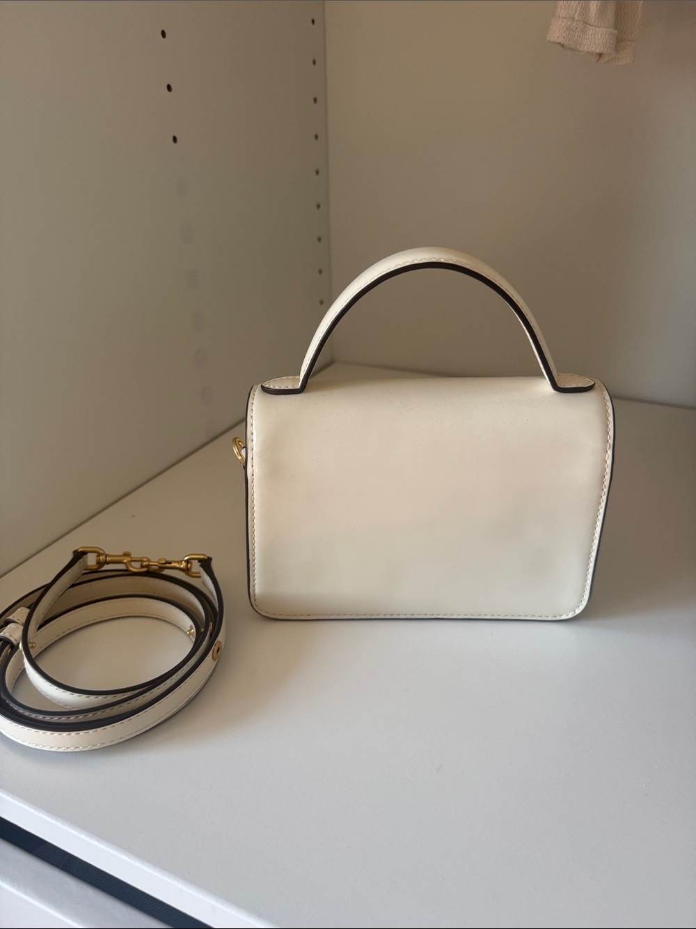 Tory Burch Small Robinson Spazzolato Top Handle Bag - Picture 5 of 11